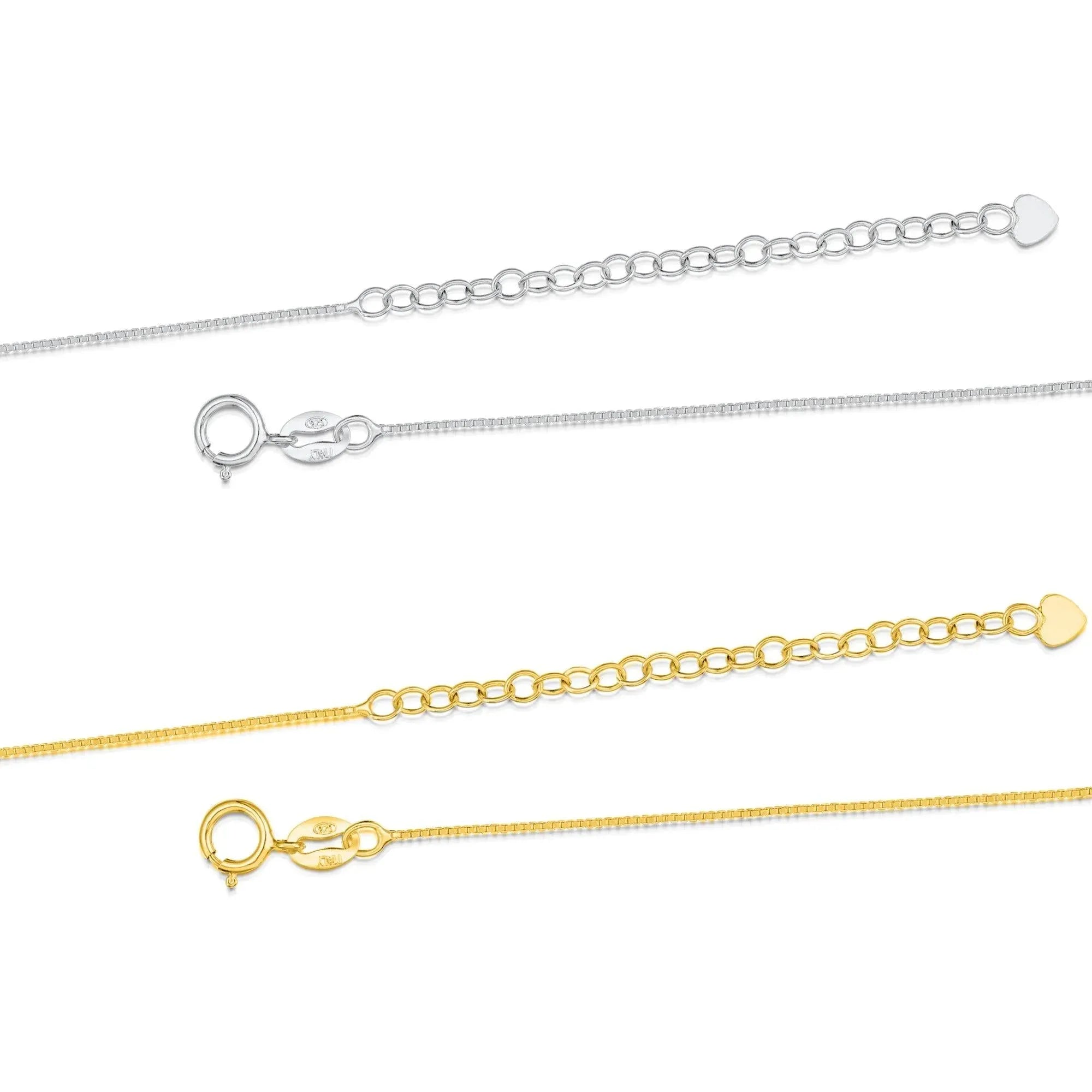 Miniature Rose necklace 'Leela' vertical bar pendant - Gold-plated