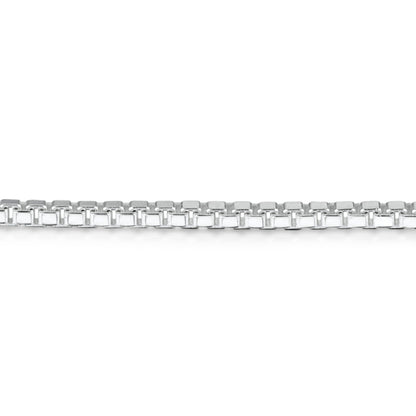 Collar con colgante de lágrima de nomeolvides en plata de ley