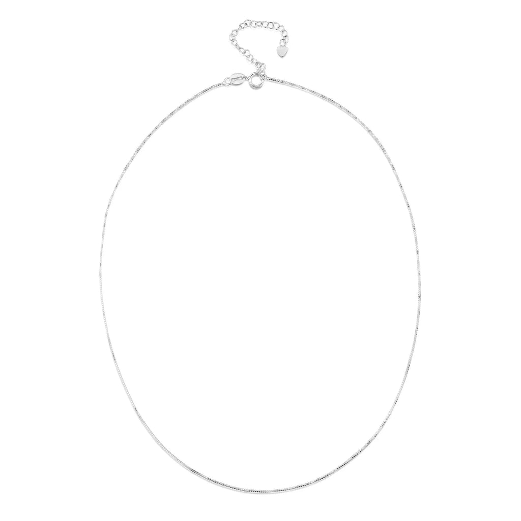 Italian Sterling Silver .925 Chain - Hypoallergenic with Anti-Tarnish & Extender