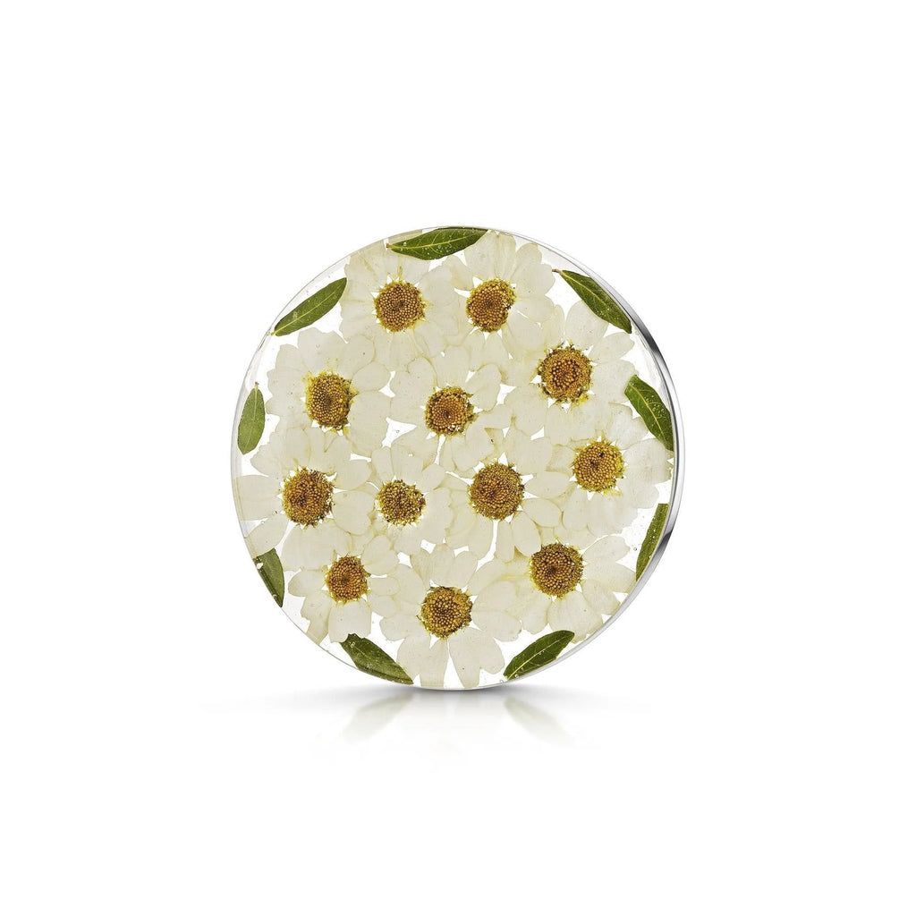 Silver Brooch - Daisy - Full Moon XL (nickel pin)