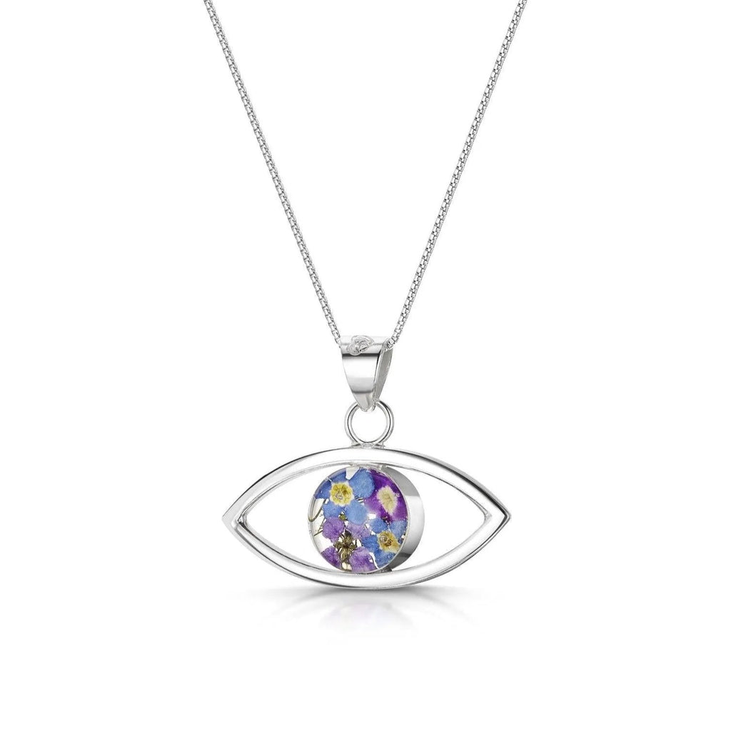 Silver Pendant - Purple Haze - Lucky Eye